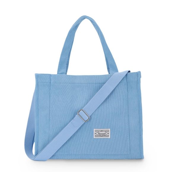 Corduroy Tote Bag Work Crossbody Purse -_- - Picture 1 of 6